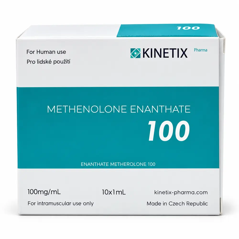 Kinetix Pharma Methenolone Enanthate 100, product box