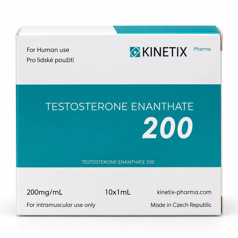 Kinetix Pharma Testosterone Enanthate 200, product box