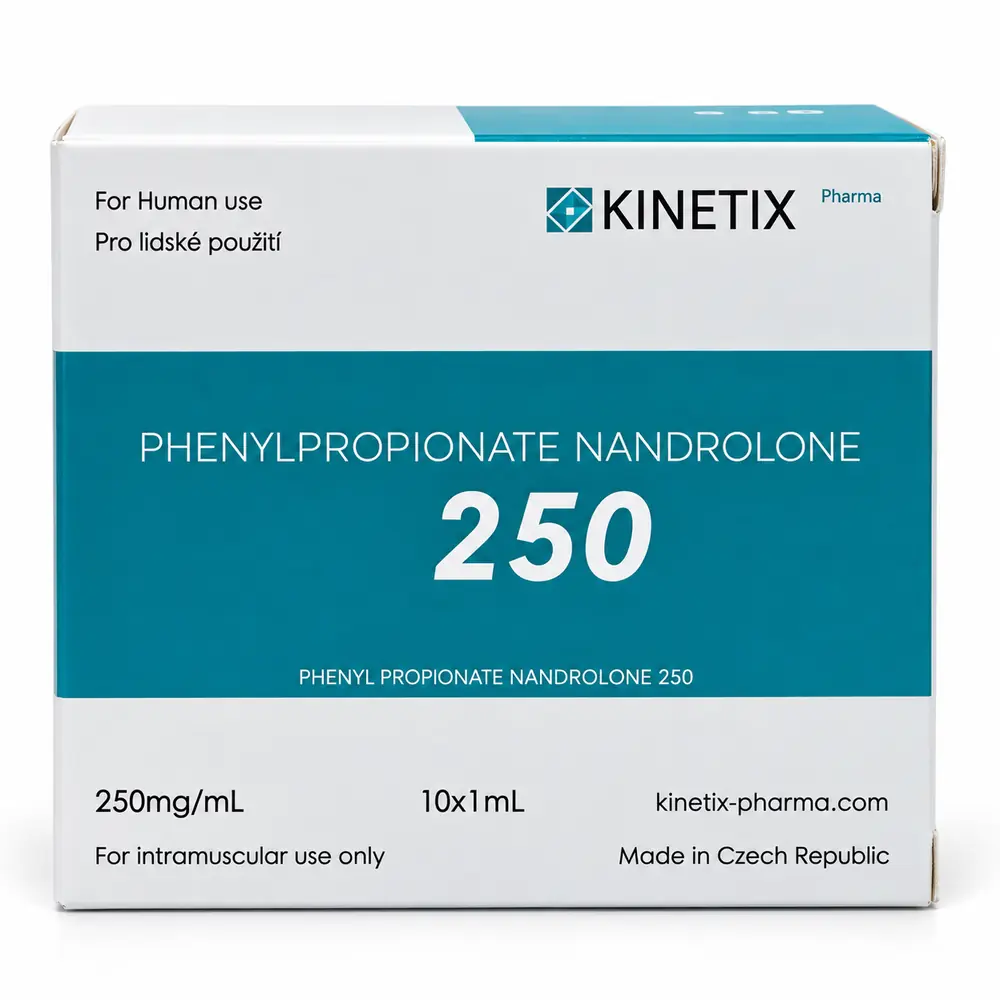 Kinetix Pharma Nandrolone Phenylpropionate 250, product box