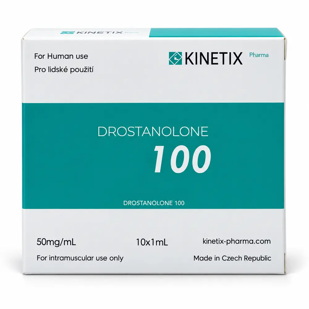 Kinetix Pharma Drostanolone 100, product box