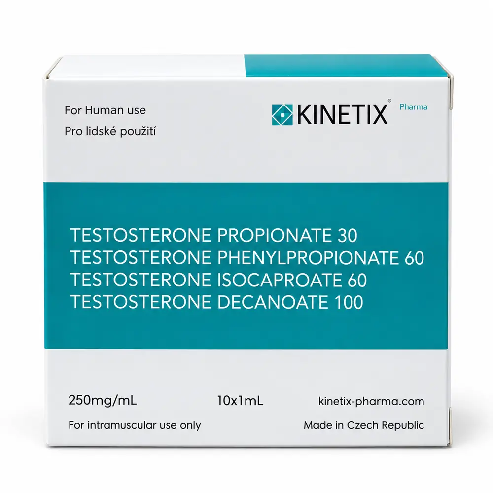 Kinetix Pharma Testosterone blend 250, product box