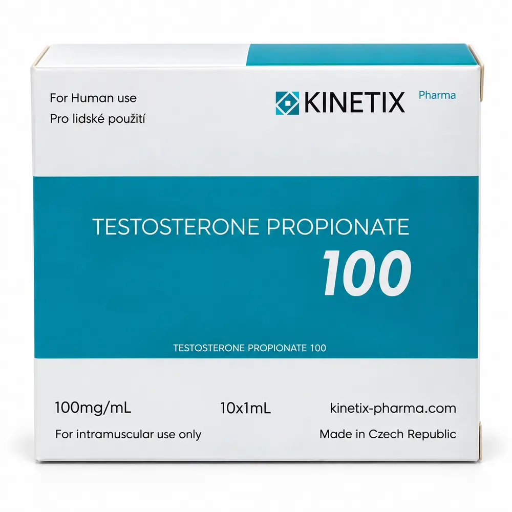 Kinetix Pharma Testosterone Propionate 100, product box