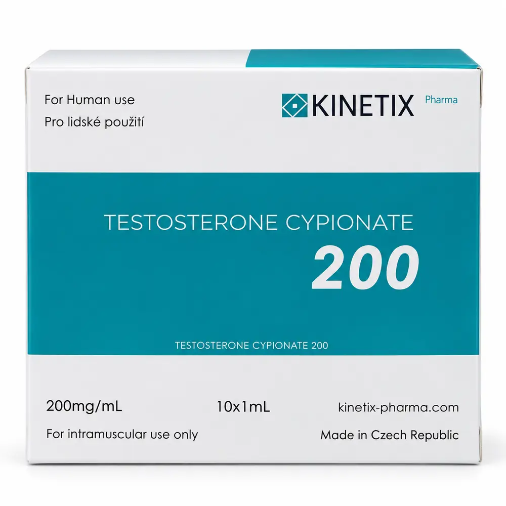 Kinetix Pharma Testosterone Cypionate 200, product box