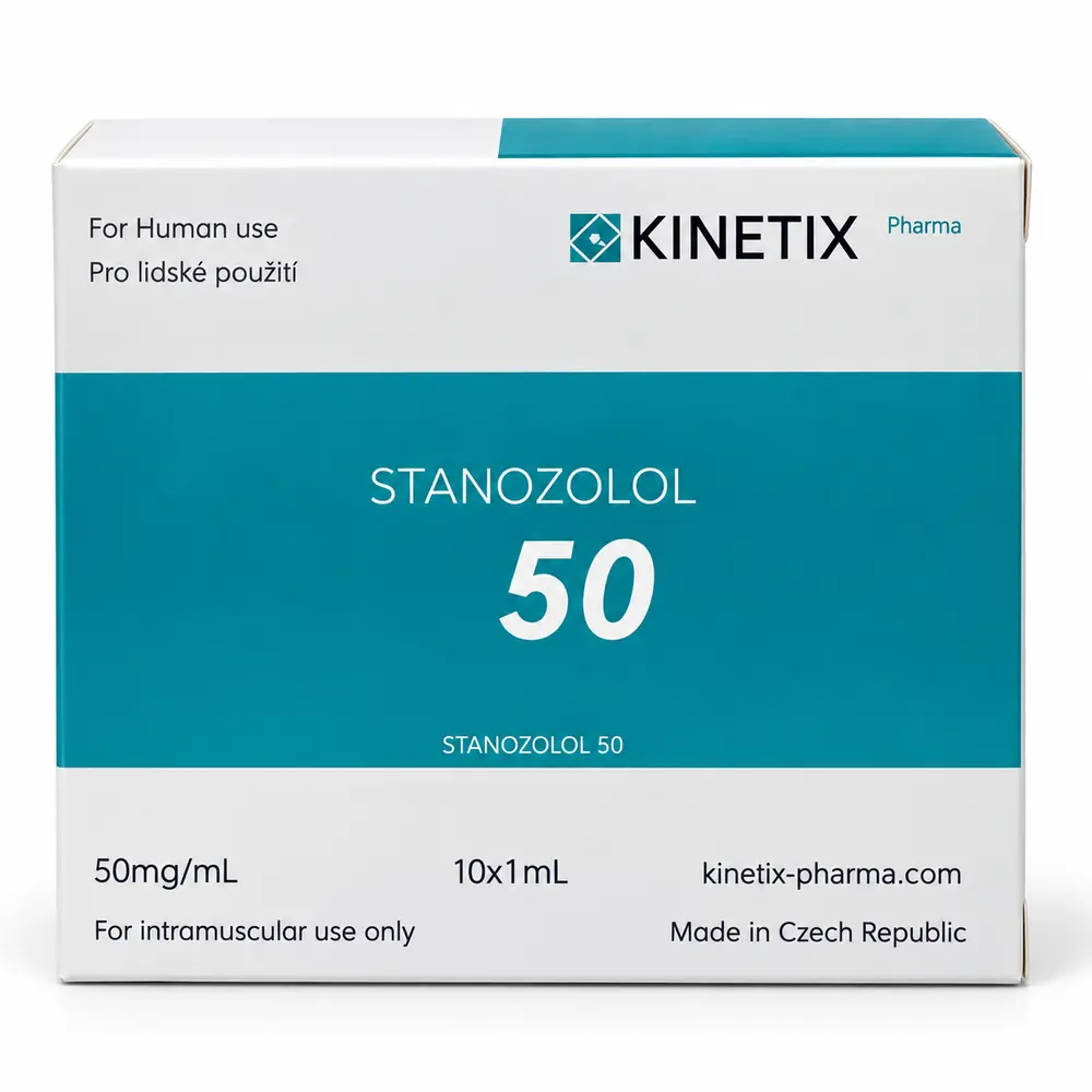 Kinetix Pharma Stanozolol 50, product box