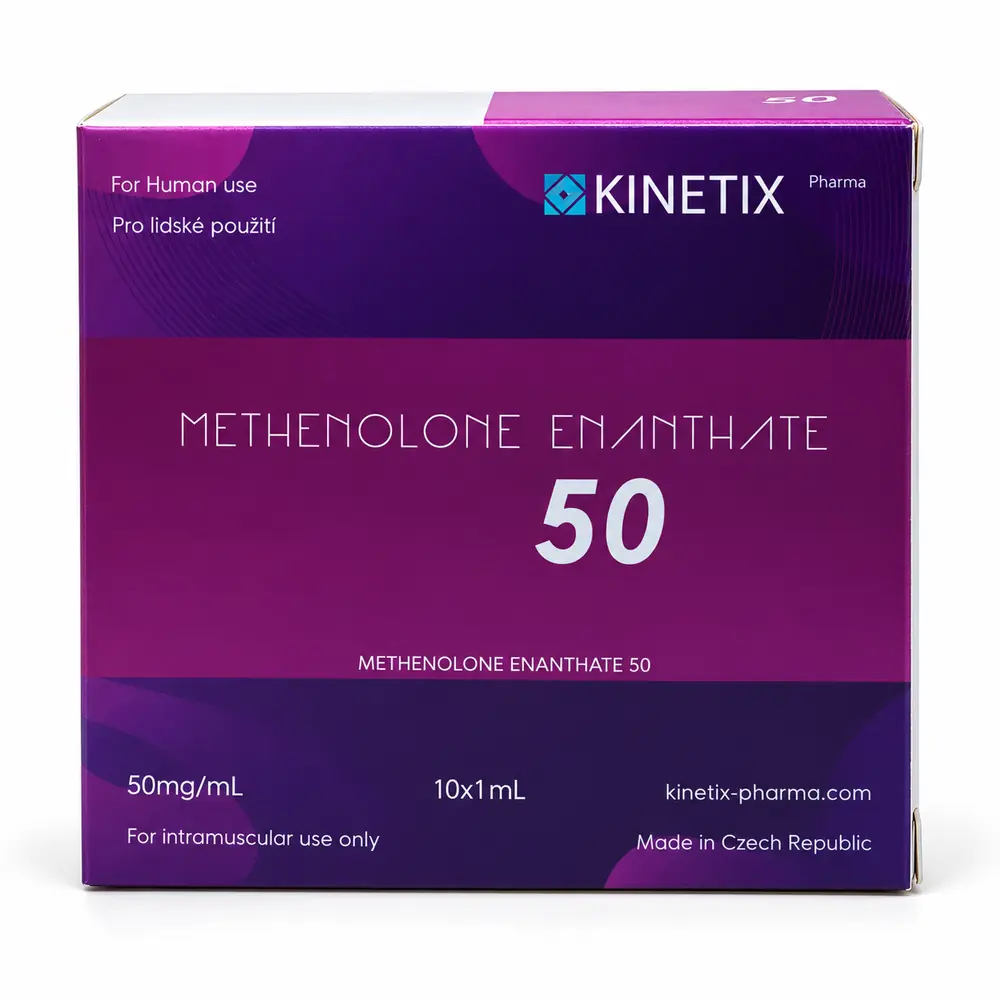 Kinetix Pharma Methenolone Enanthate 50, product box