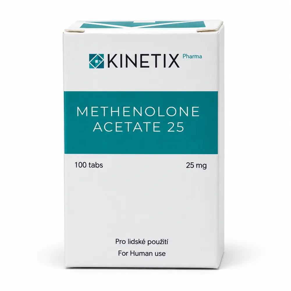 Kinetix Pharma Methenolone Acetate 25, product box